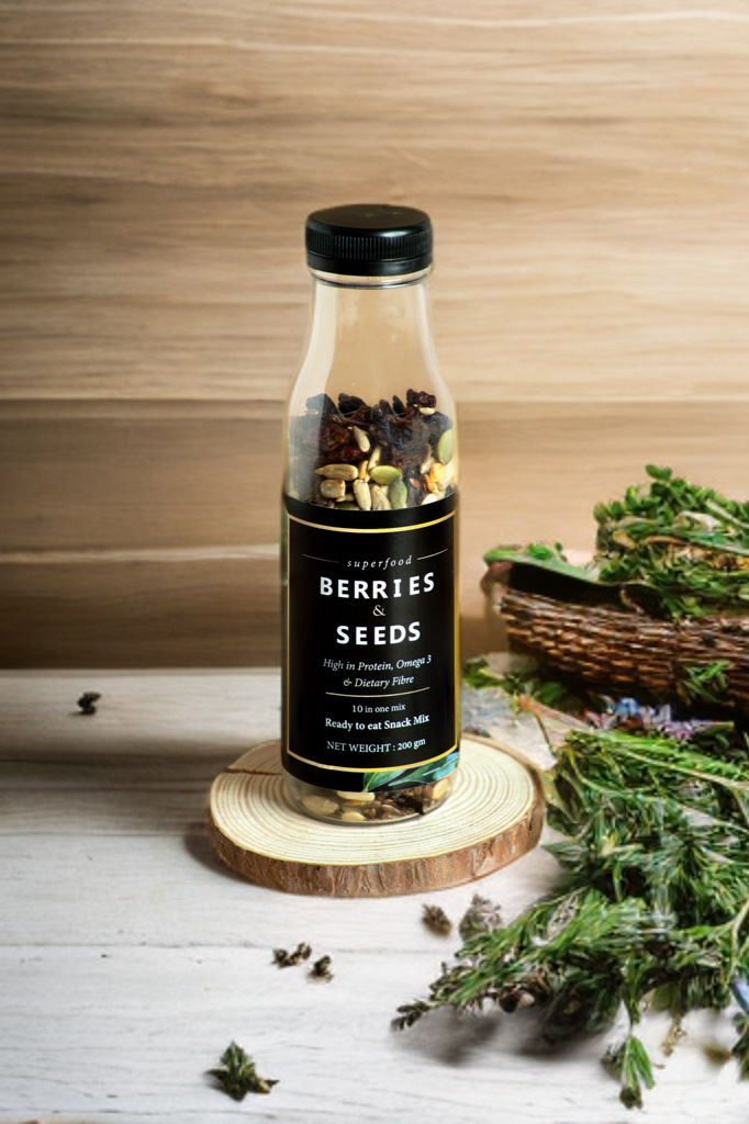 Aavashyak 10 in 1 Seeds & Berries - 180gm