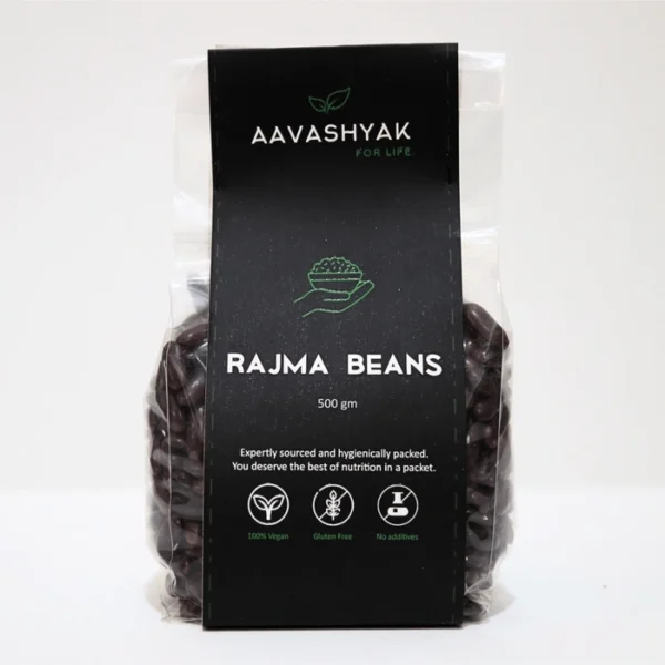 Aavashyak Organic Black Rajma - (Kidney Beans) (500gm)