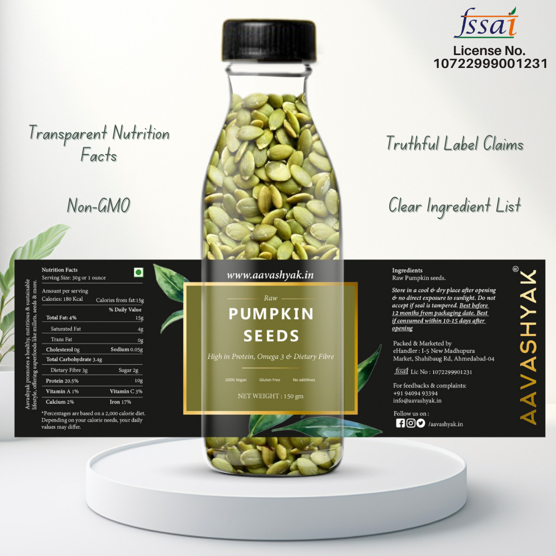 Raw Pumpkin Seeds - 150gm - Image 3